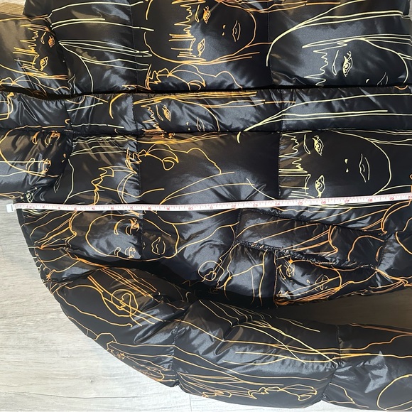 SOSKEN STUDIOS MARISA MINIGUCCI PORTRAIT PRINT DOWN PUFFER JACKET - Picture 4 of 15